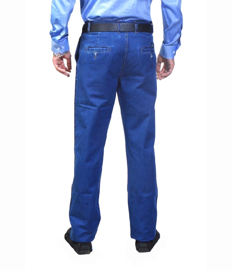 SPARKY CLOTHING BLUE COTTON BLEND REGULAR FIT JEANS